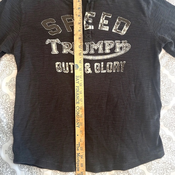 Triumph Speed Guts and Glory LS Shirt Vintage - Medium, Gray - Picture 3 of 8